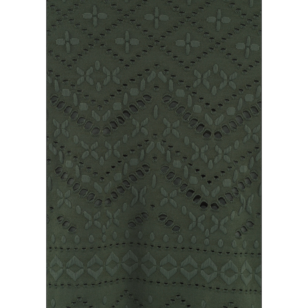 LASCANA Tankini-Top »Omara«, mit Lochstickerei