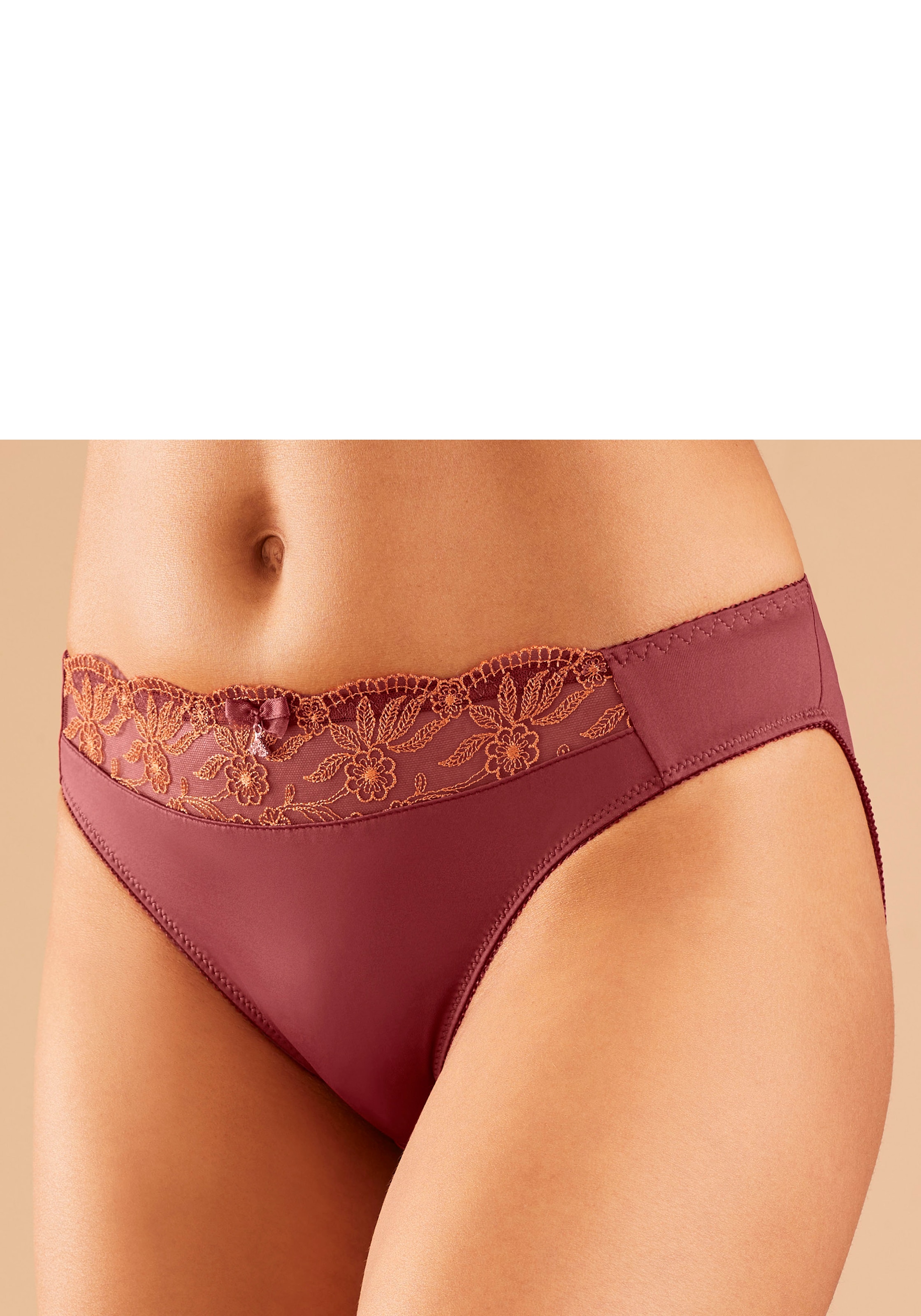 Nuance by Lascana Slip Packung,  mit schöner Stickereispitze