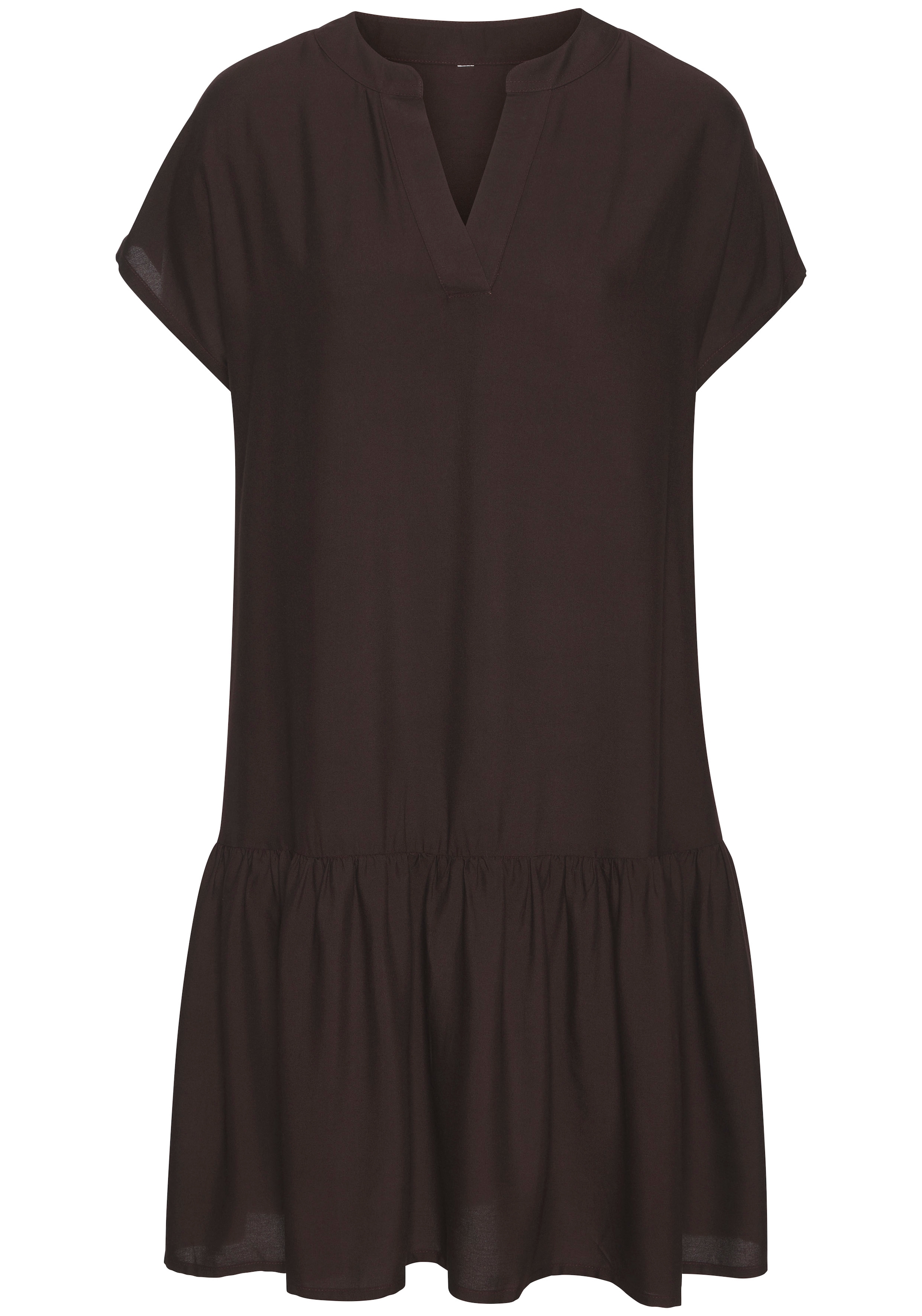 LASCANA Robe chemisier Avec volant sur la jupe