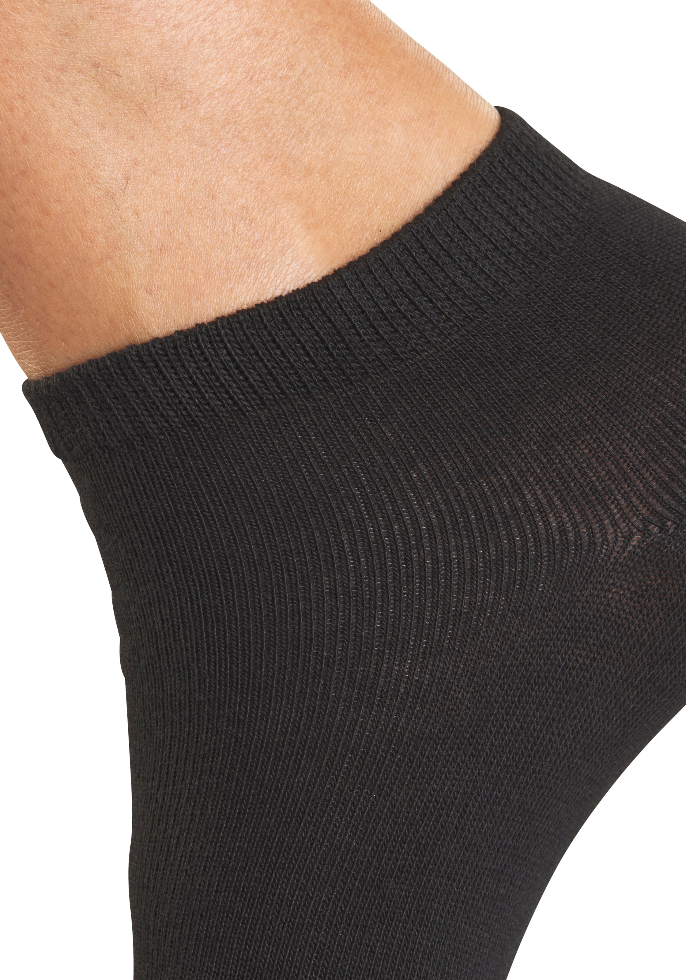 H.I.S Kurzsocken »Damen Sport Basic Socken, Laufsocken ohne Frottee« Packung, Grosspackung, 10 Paar tlg. mit verstärkter Ferse und Spitze