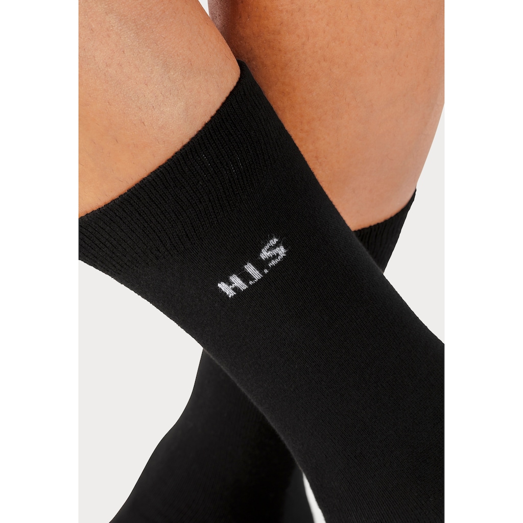 H.I.S Socken, (Packung, 10 Paar), mit farbigem Innenbund