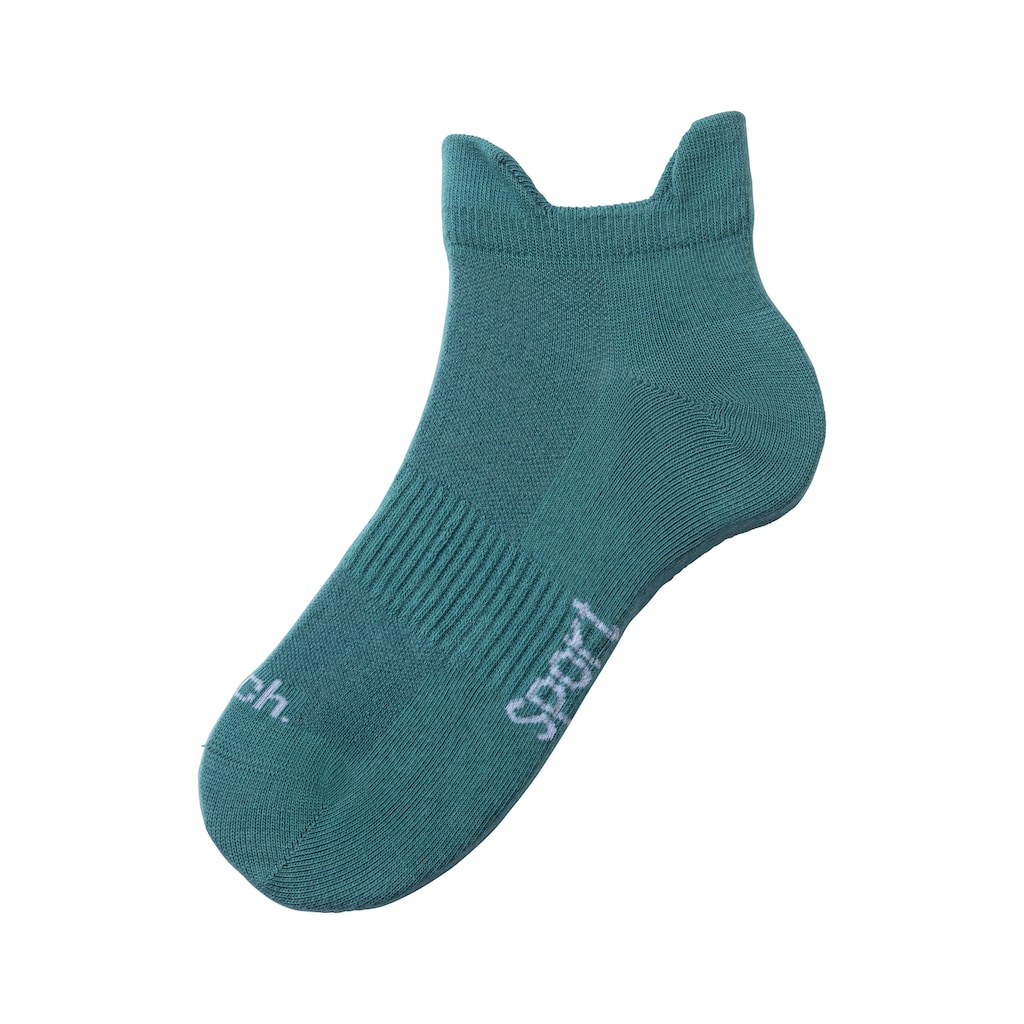 Bench. Sneakersocken, (Packung, 6 Paar), mit feiner Mesh Konstruktion und Mittelfussgummi