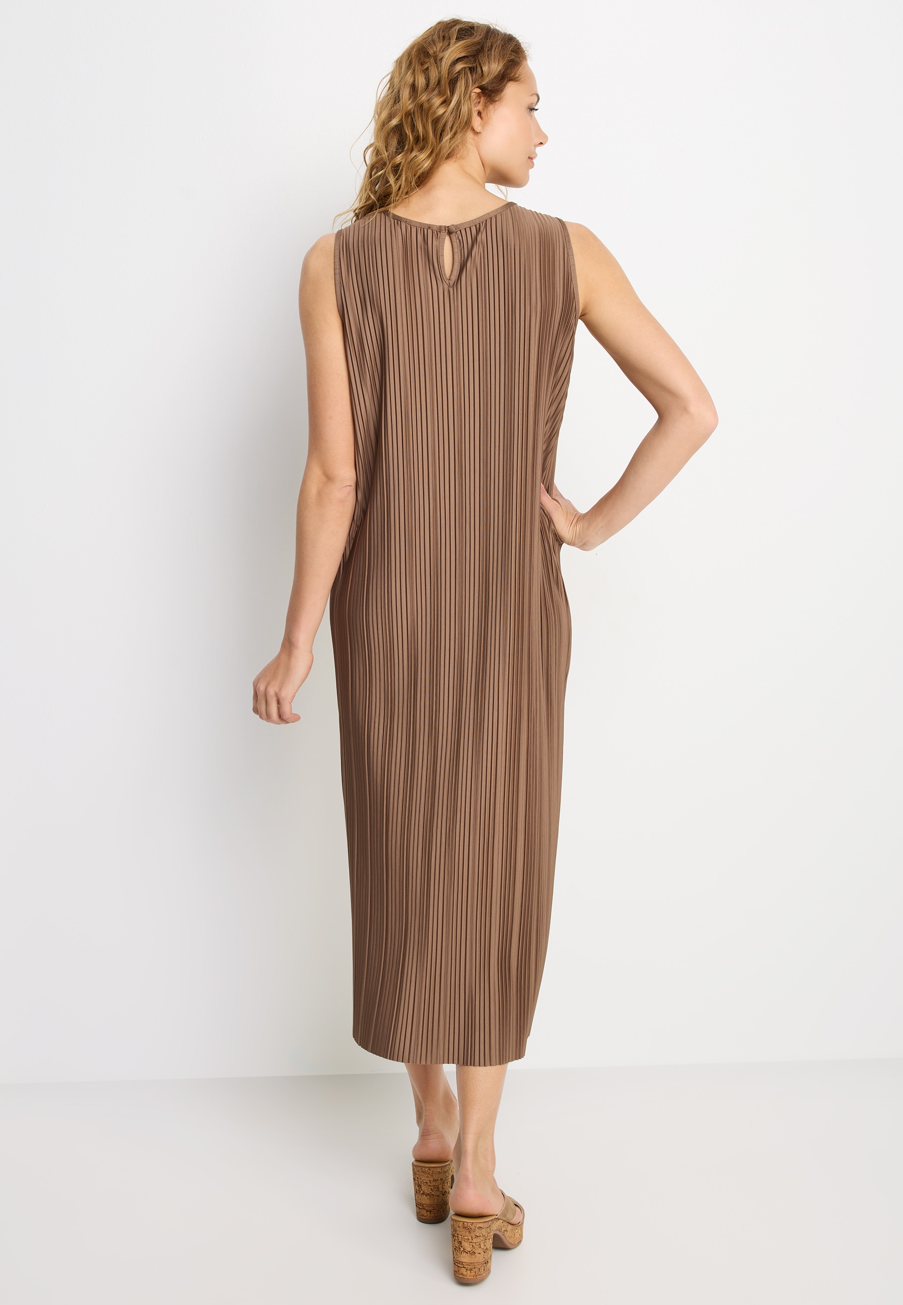 LASCANA Pantolette  Mule, Sandale, offener Schuh aus Leder mit Blockabsatz