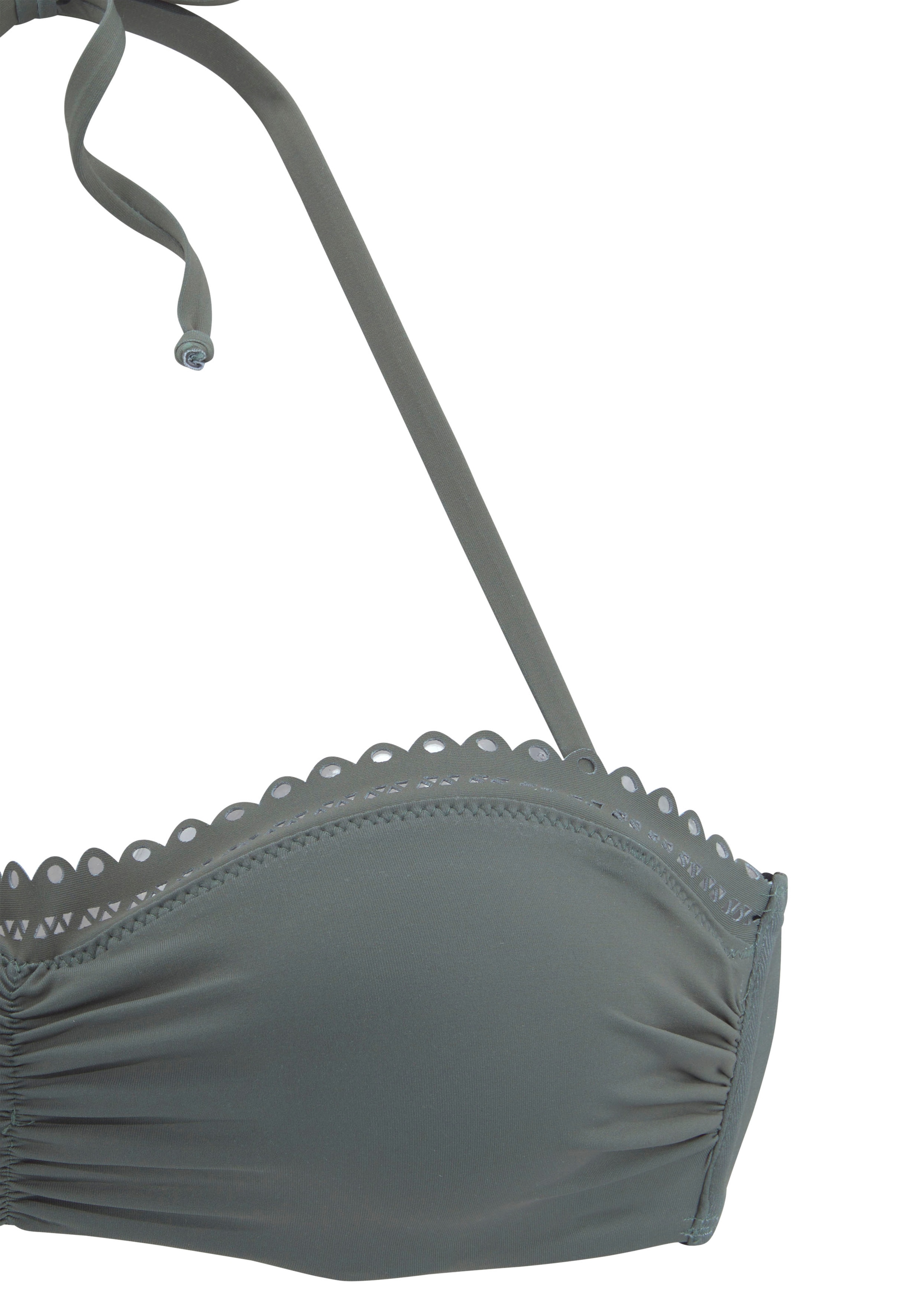 s.Oliver Bügel-Bandeau-Bikini-Top »Aiko«, mit Häkeloptik