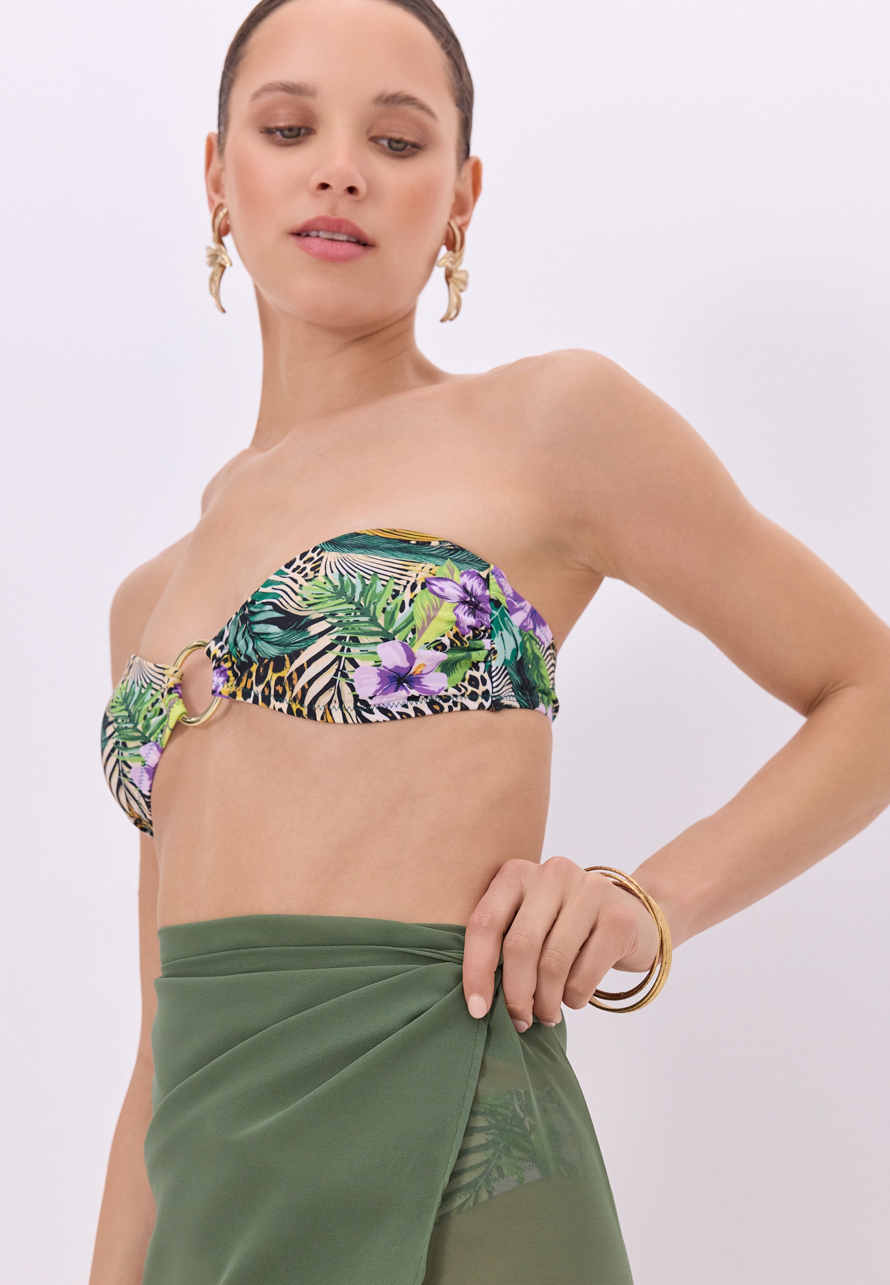LSCN by LASCANA Jupe de plage jupe courte en mousseline