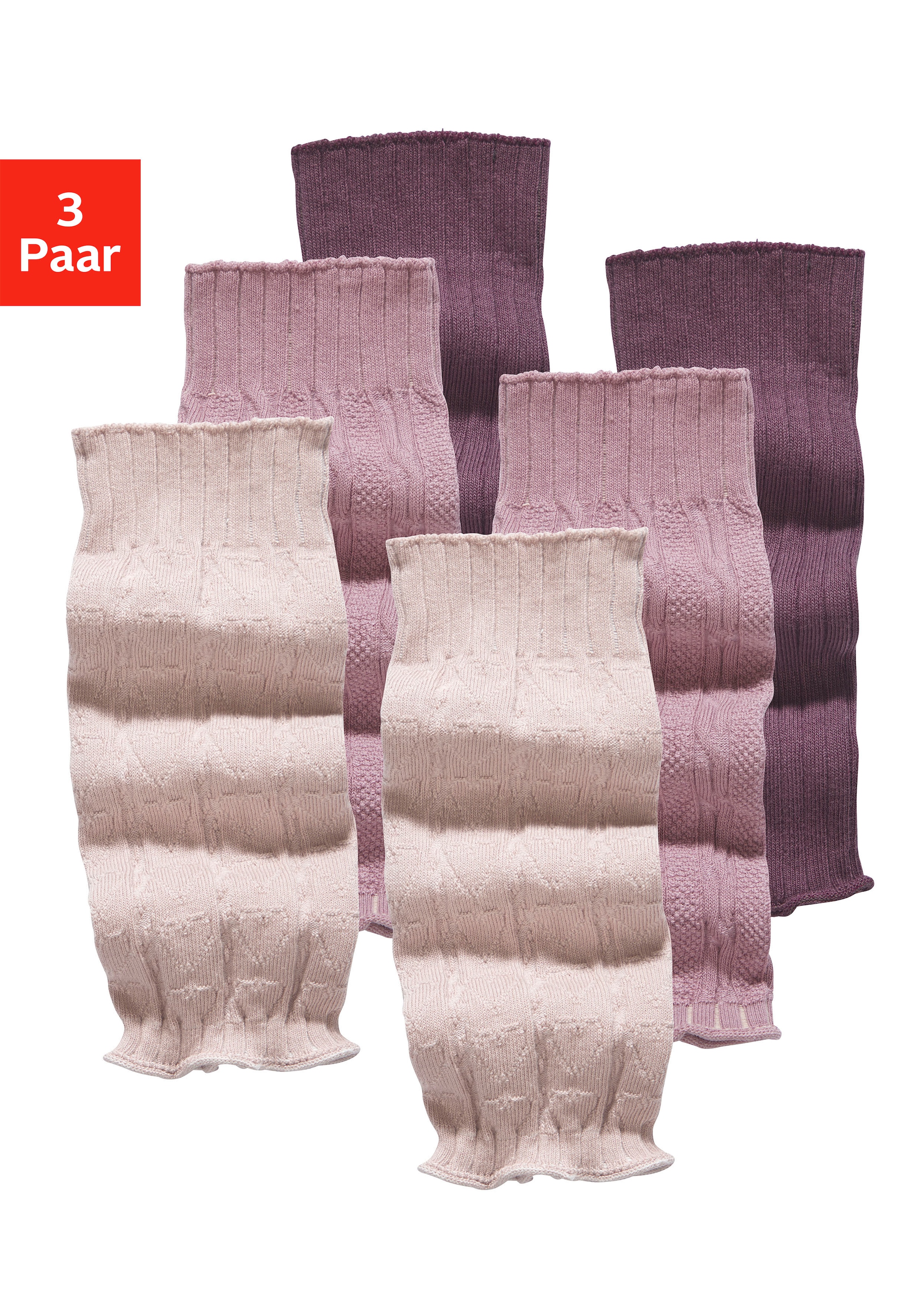Lavana Stulpensocken Packung, 3 Stk. tlg. für Stiefel und Boots