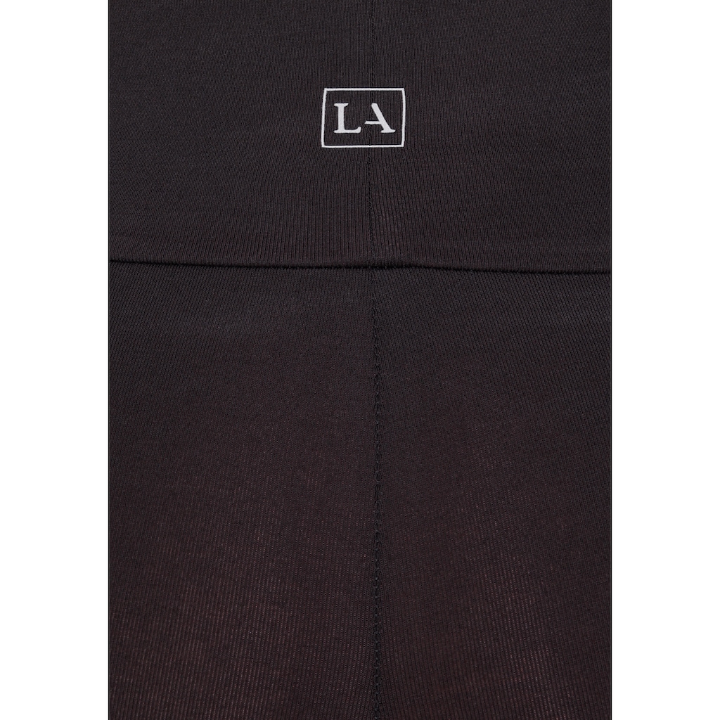 LASCANA Leggings, mit breitem Bündchen