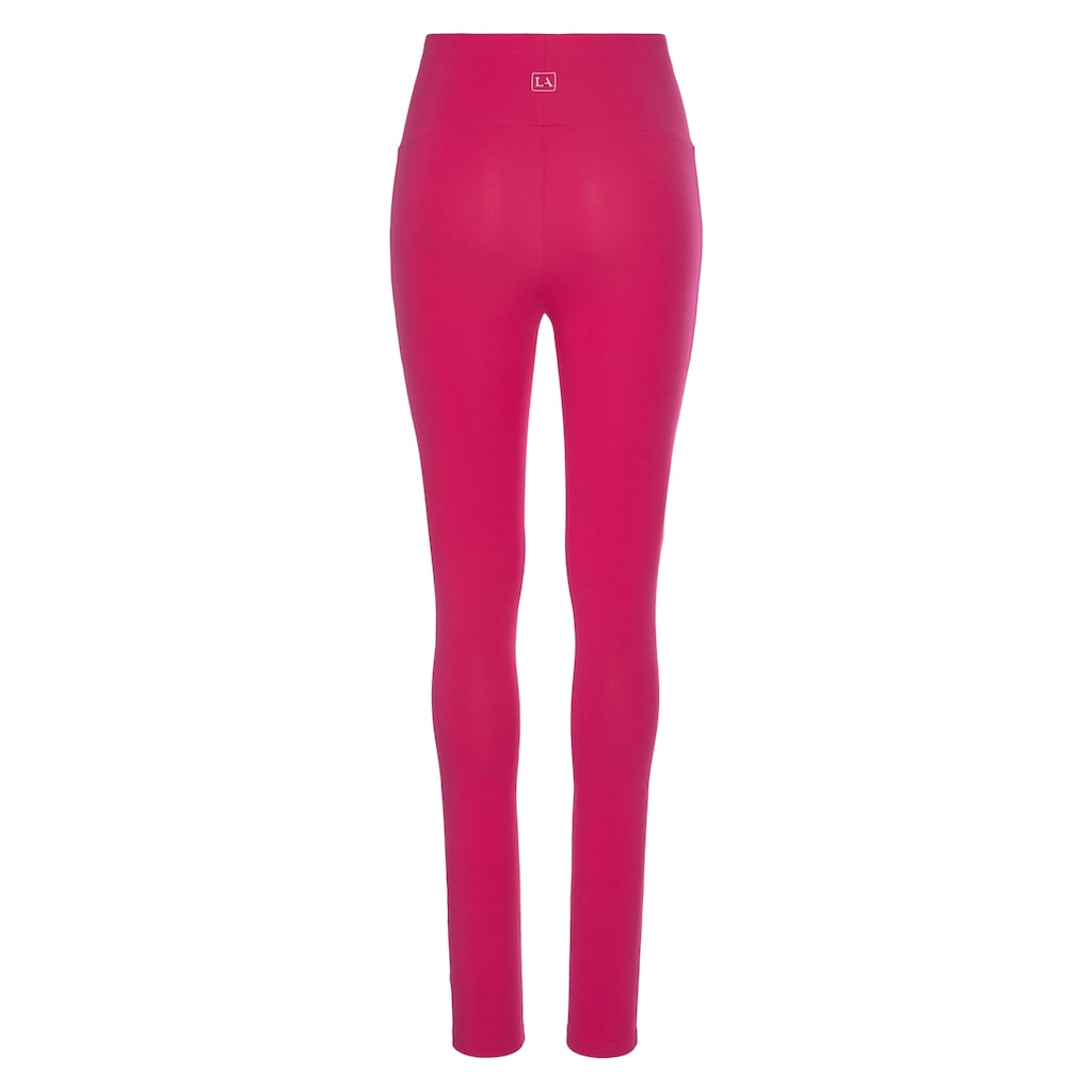 LASCANA Leggings, mit breitem Bündchen