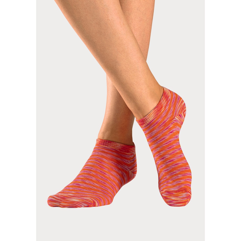 H.I.S Sneakersocken, (Packung, 6 Paar), mit farbigem Garn