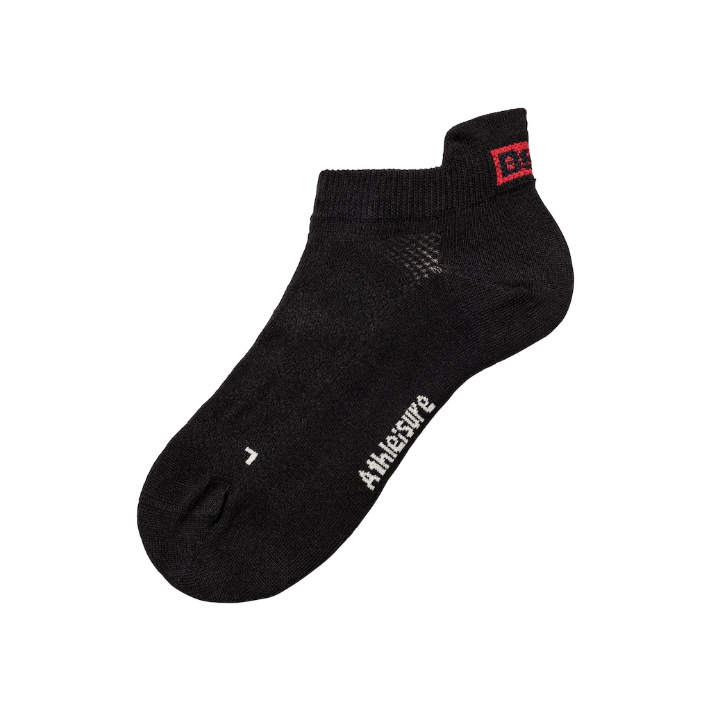 Bench. Sneakersocken, (Packung, 6 Paar), mit Lüftungskanälen in Netzstruktur