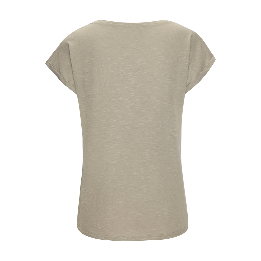 Beachtime T-Shirt »mit Frontdruck "Smile"«, aus weicher Baumwoll-Qualität