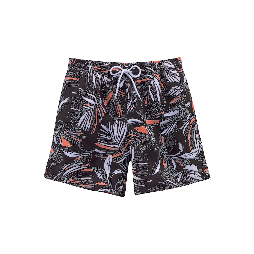 s.Oliver Badeshorts, mit modischem Allover-Druck