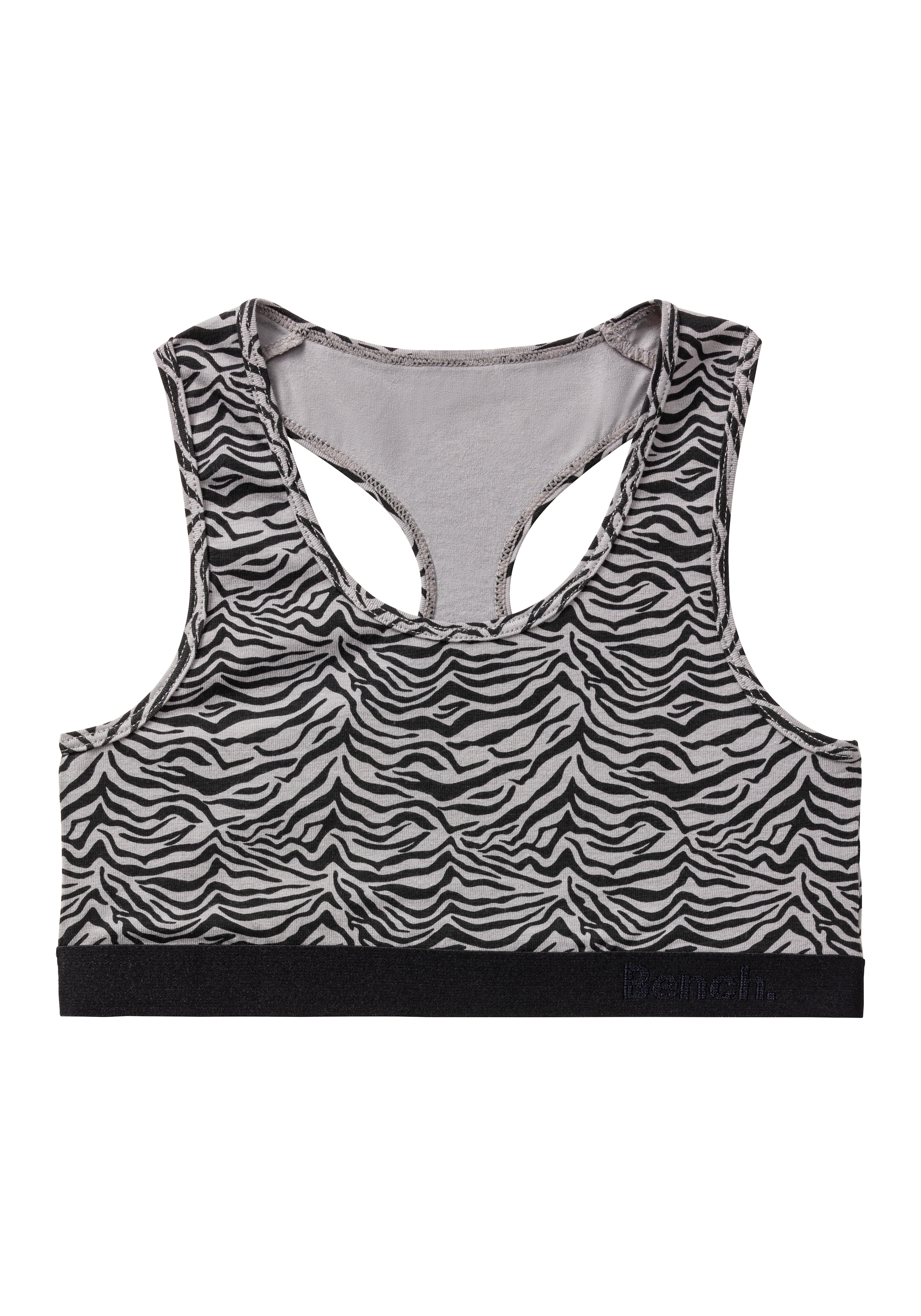 Bench. Set: Bustier, (4 tlg., mit Panty), mit tonigem Zebramuster