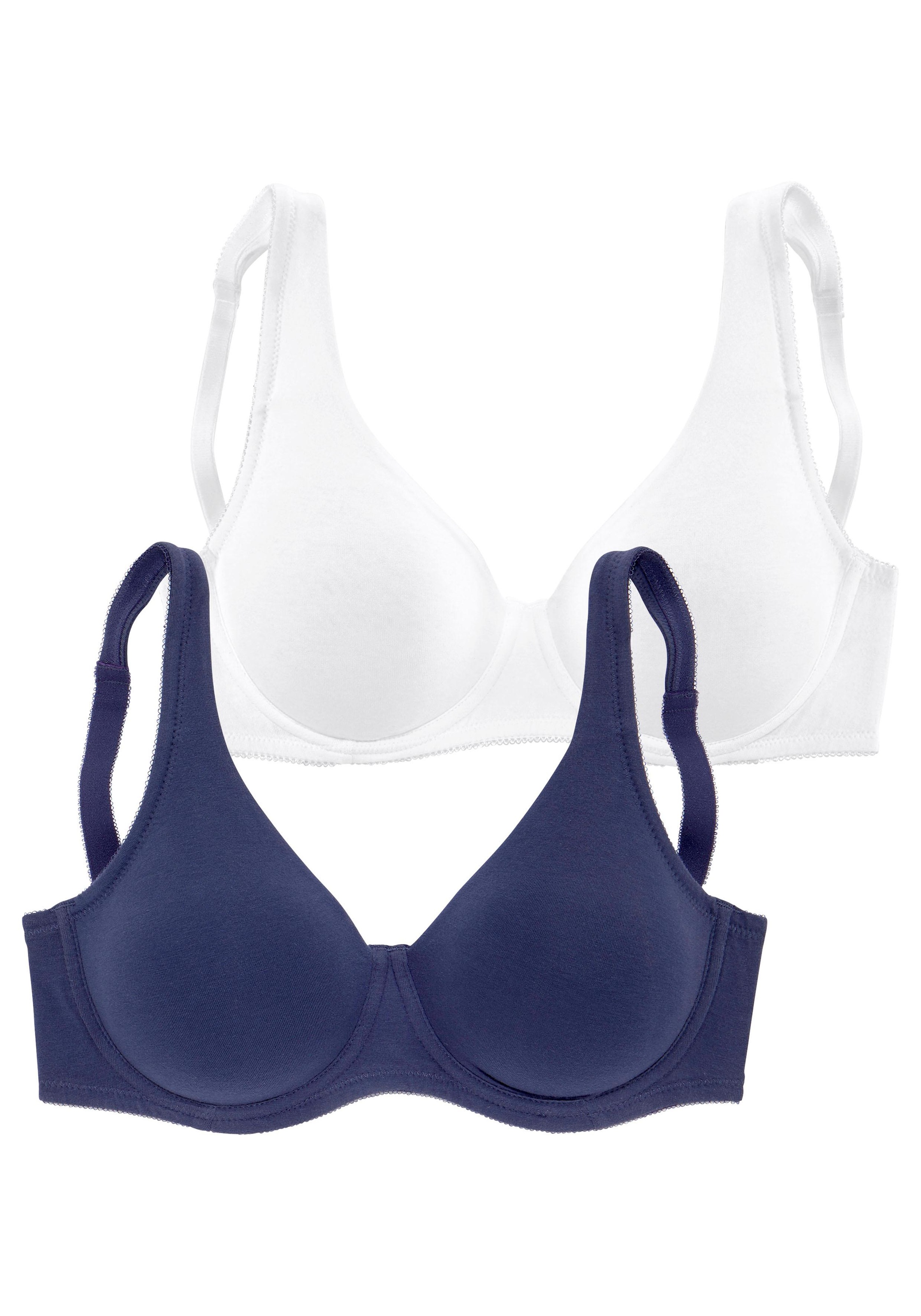 petite fleur by Lascana Minimizer-BH Packung, mit Bügel aus Baumwolle – auch ideal für grosse Grössen