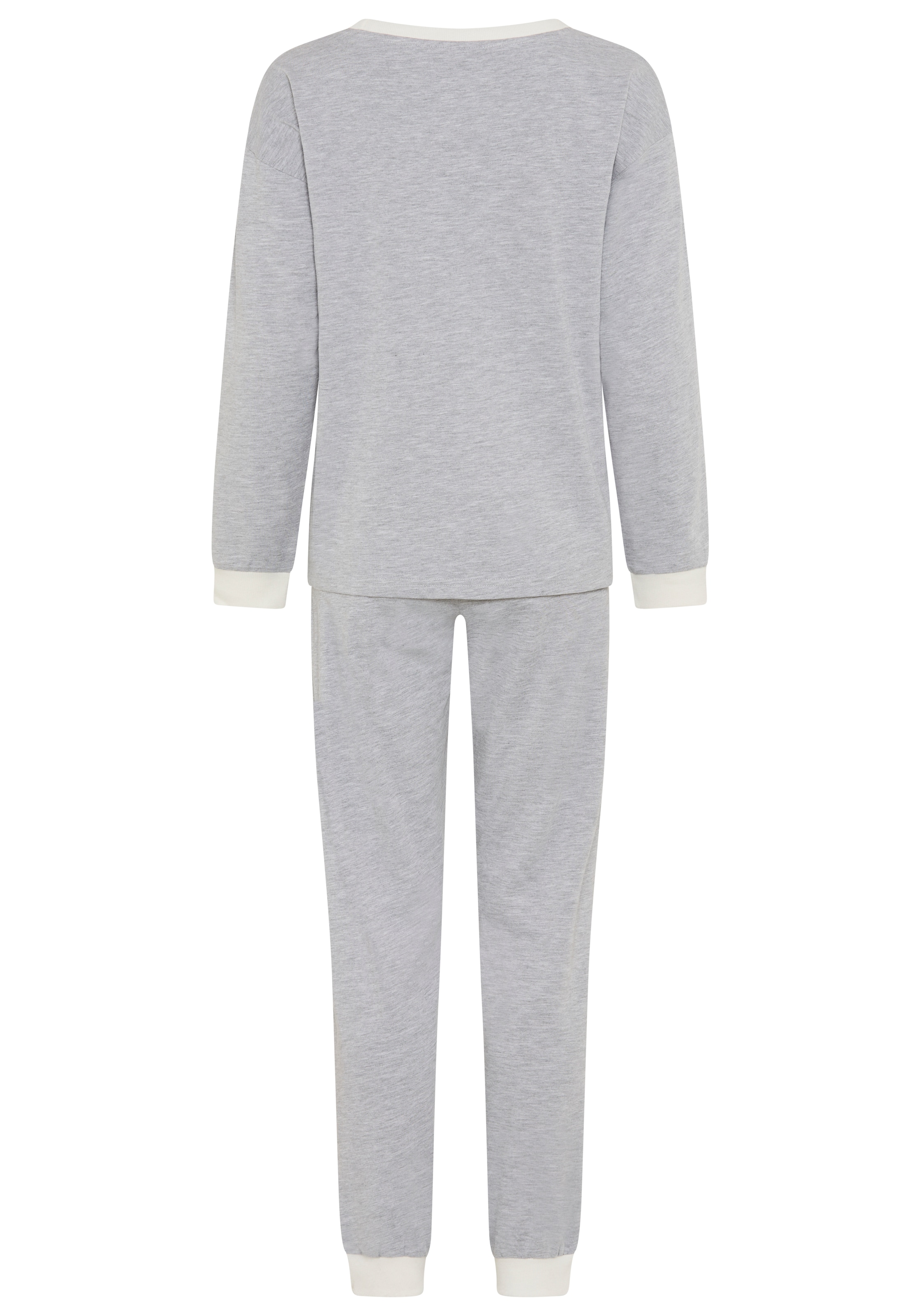 Arizona Pyjama 2 mit aufgesetzten Kontrast-Streifen