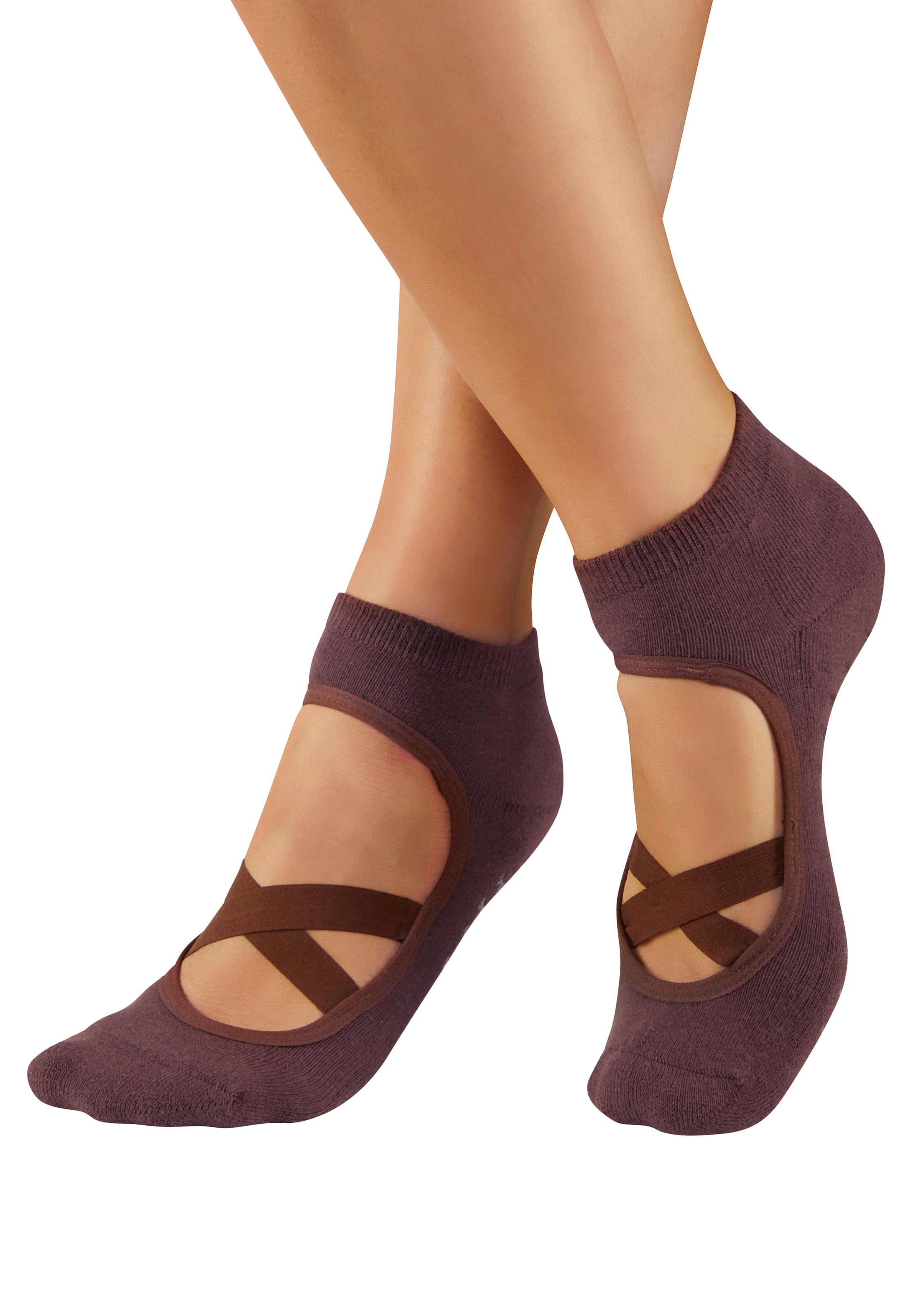 LSCN by LASCANA Chaussettes ABS »Pilates Socke mit ABS« Paquet, 2 Couple tlg. pour Pilates ou Yoga,