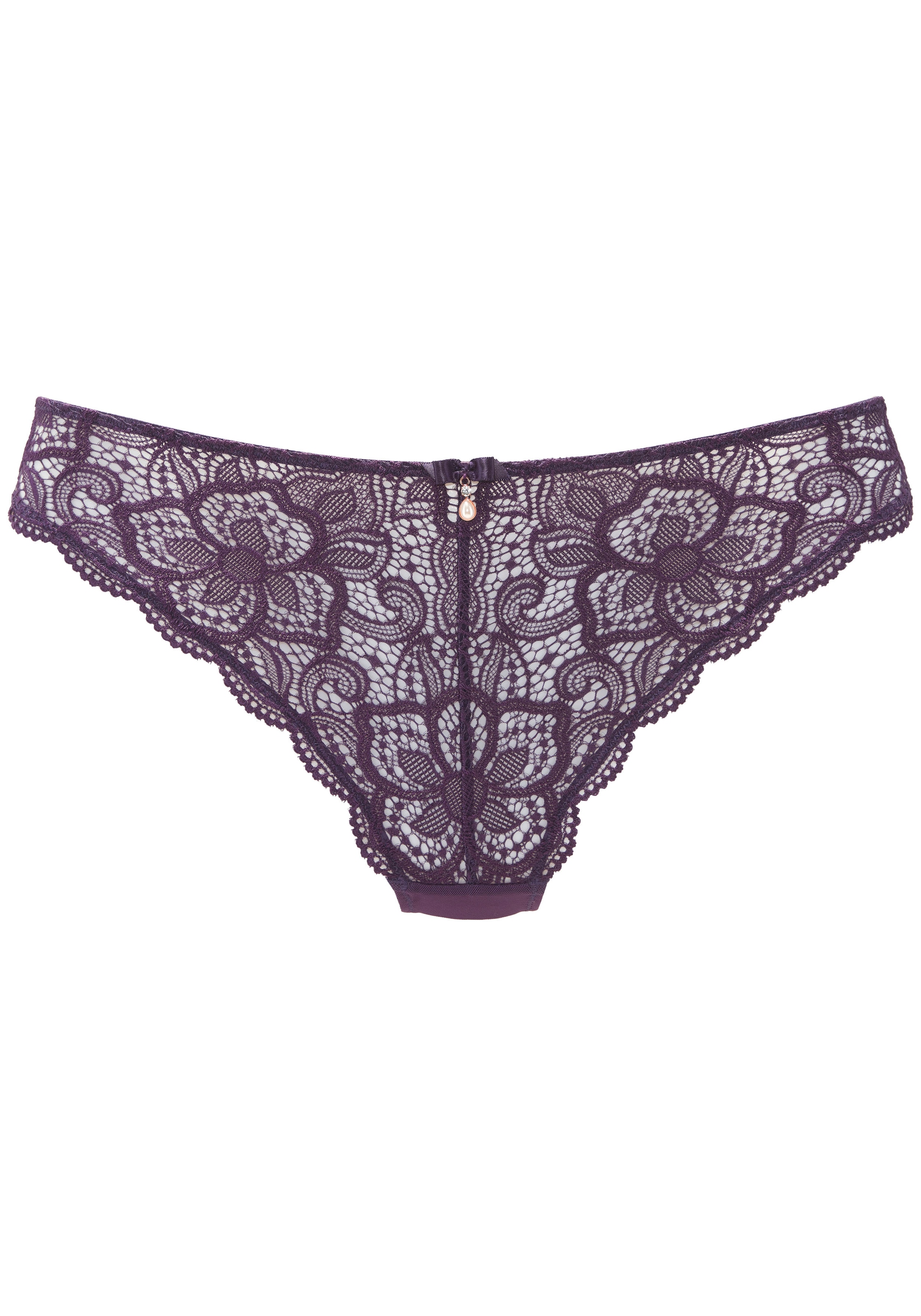 LASCANA Tanga »Nikoletta«, mit feiner Zierschleife und Accessoire in Perlenoptik