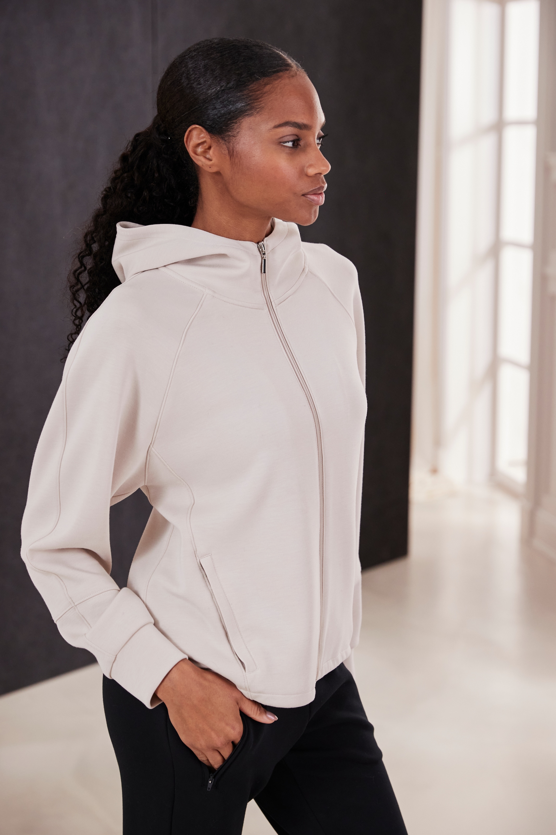French Connection Sweatjacke mit seitlichen Reissverschlusstasche, Loungewear