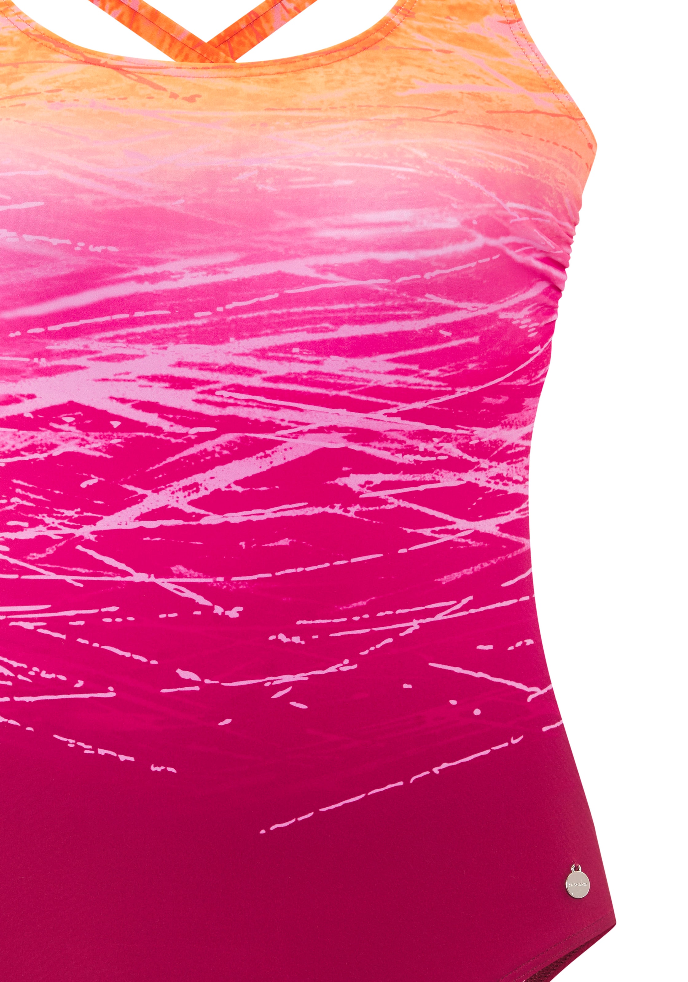 LASCANA Maillot de bain mit Batikprint und Shaping-Effekt