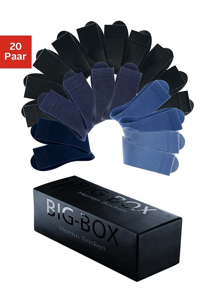 H.I.S Businesssocken Box, 20 Paar tlg. in der Big-Box