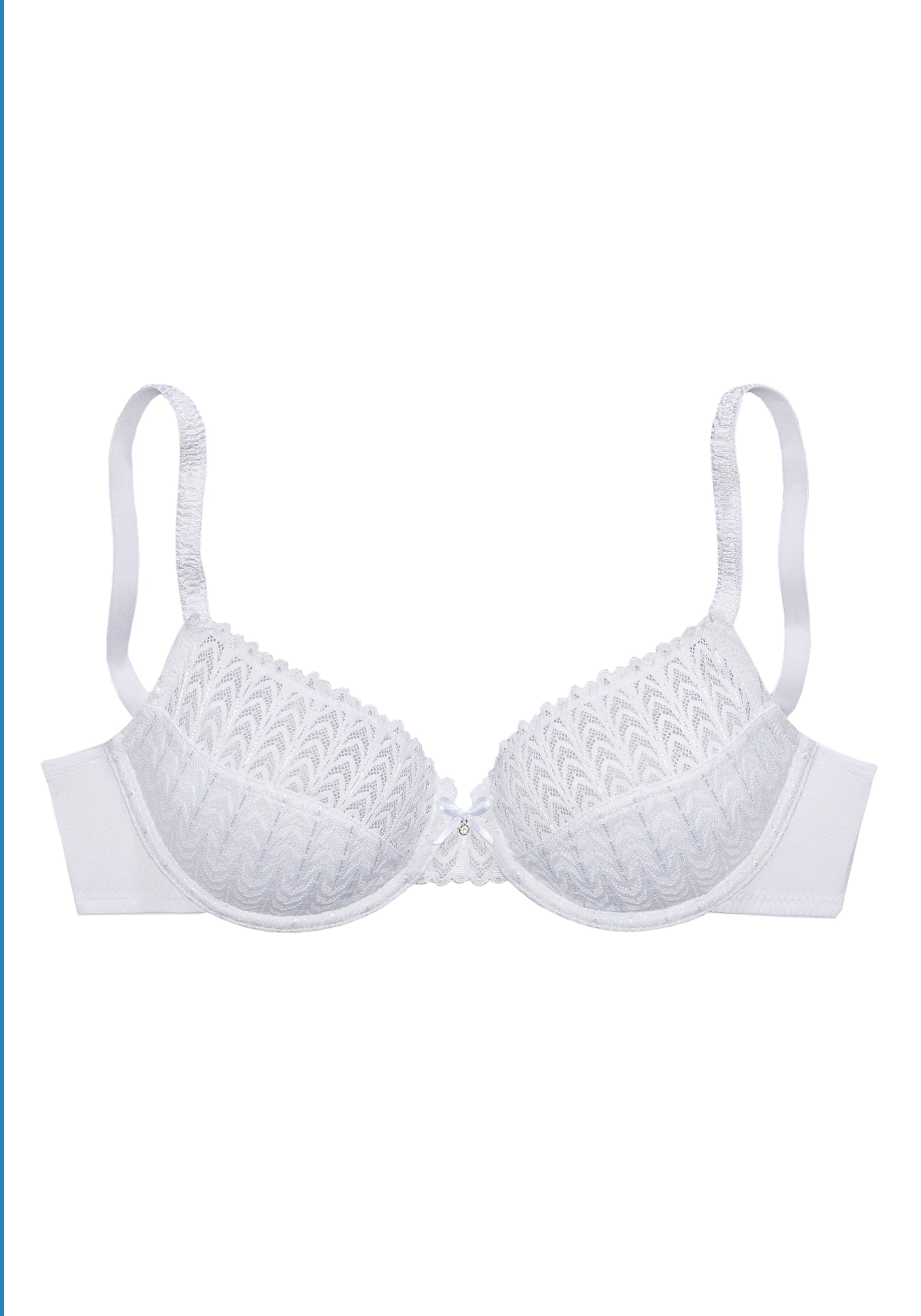 s.Oliver Bügel-BH, mit transparenten Obercups aus graphischer Spitze, Dessous