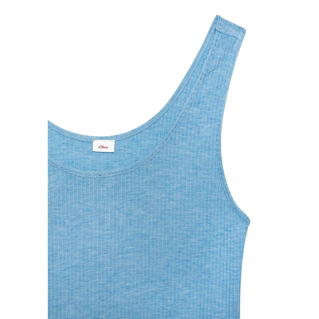 s.Oliver Pyjamaoberteil, in elastischer Rippware