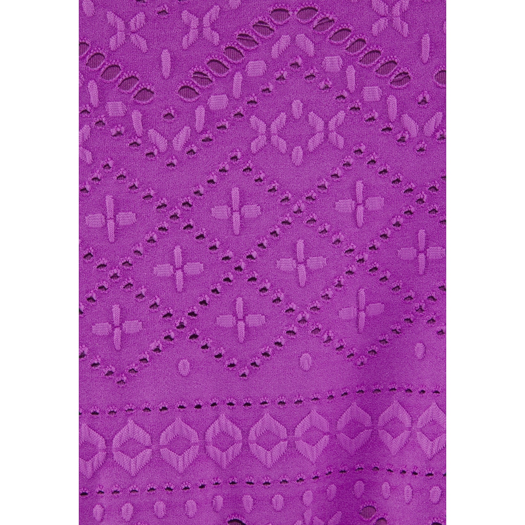 LASCANA Tankini-Top »Omara«, mit Lochstickerei