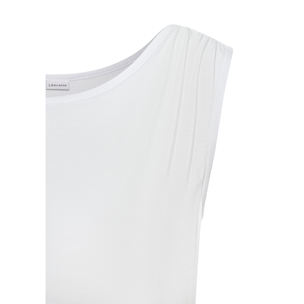 LASCANA Shirttop, aus weichem Viskosejersey
