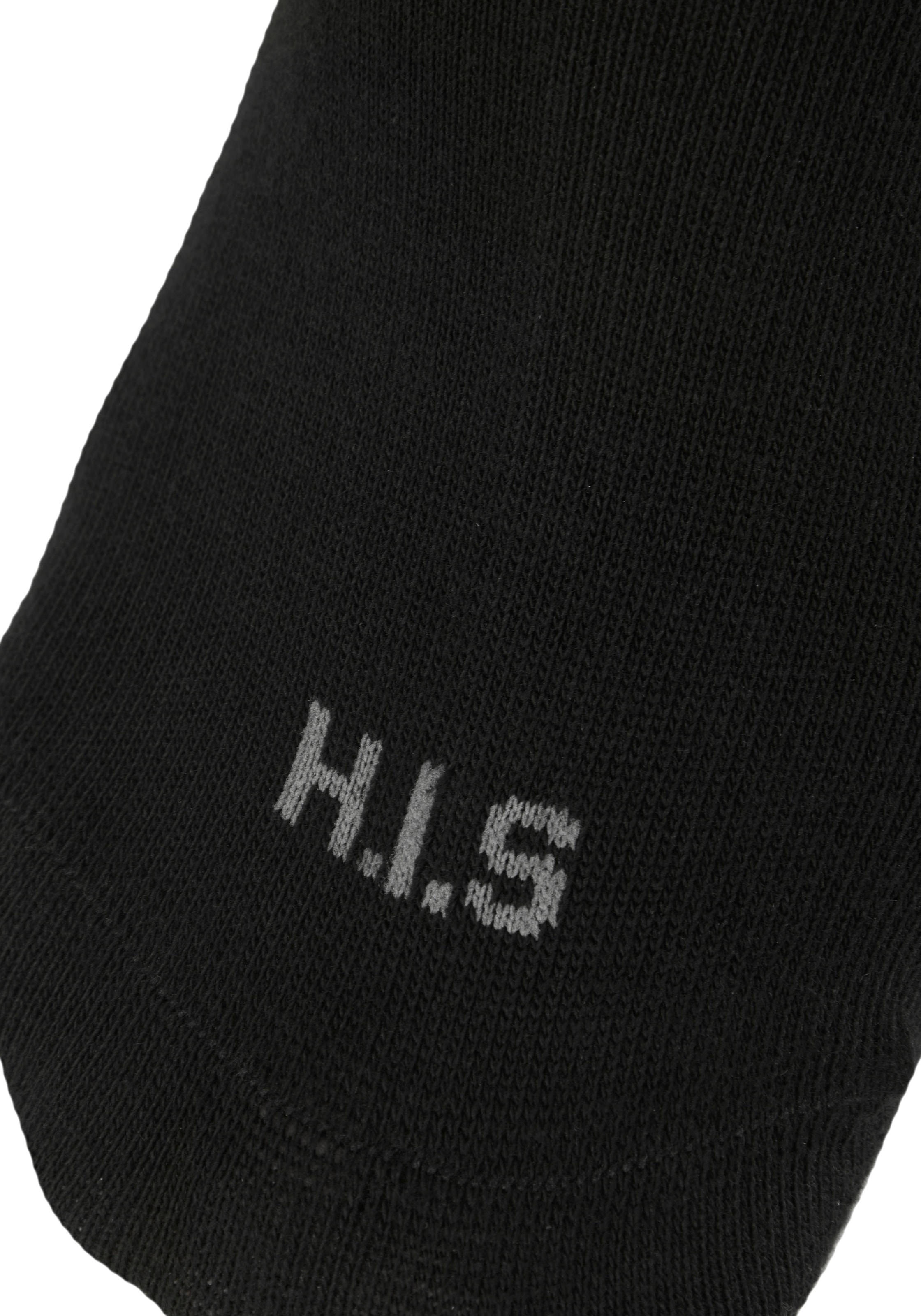 H.I.S Chaussettes courtes Packung, 6 Couple tlg. unifarben und meliert in einer Packung