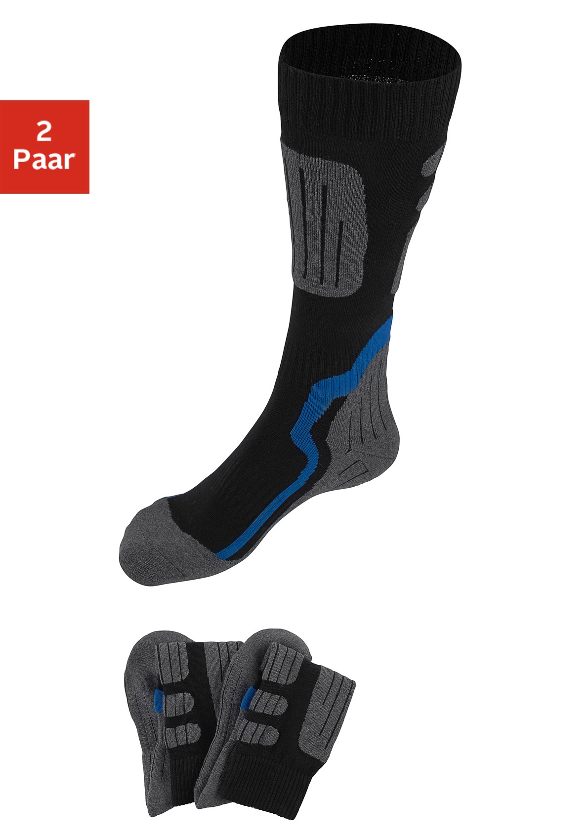 H.I.S Kniestrümpfe Packung, 2 Stk. tlg. ideal für Wintersportaktivitäten