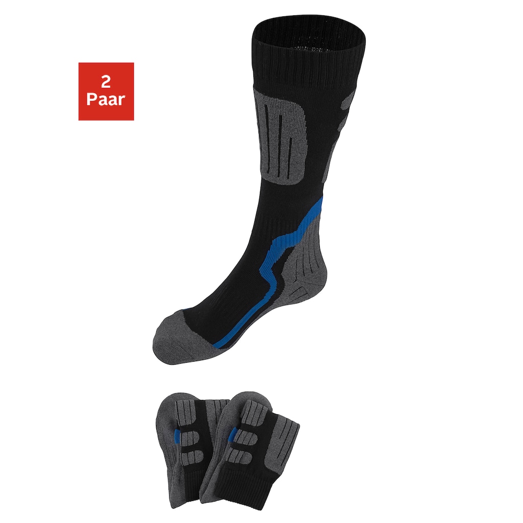 H.I.S Kniestrümpfe, (Packung, 2 Paar), ideal für Wintersportaktivitäten