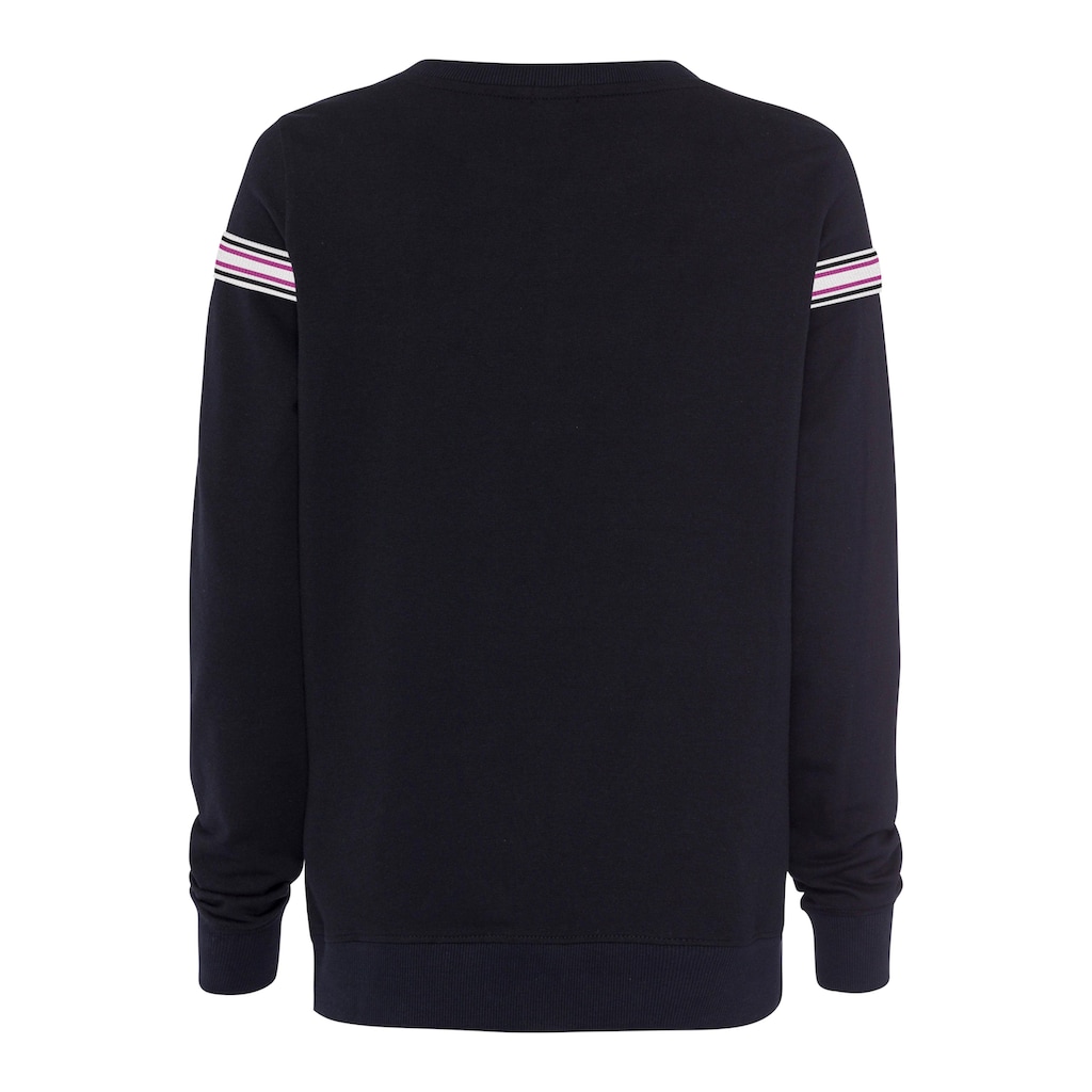 H.I.S Sweater, mit kontrastfarbigem Tape, Loungeanzug