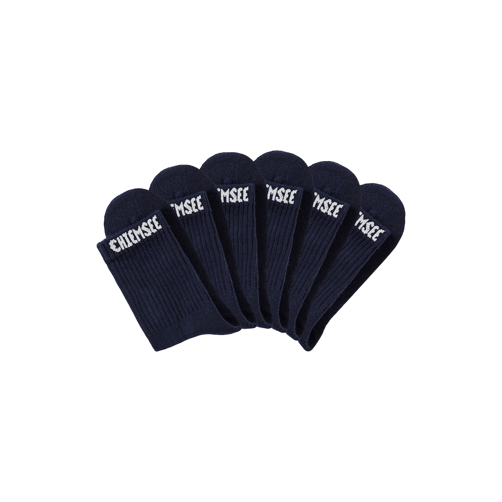 Chiemsee Tennissocken, (Packung, 6 Paar), mit eingestricktem Markennamen
