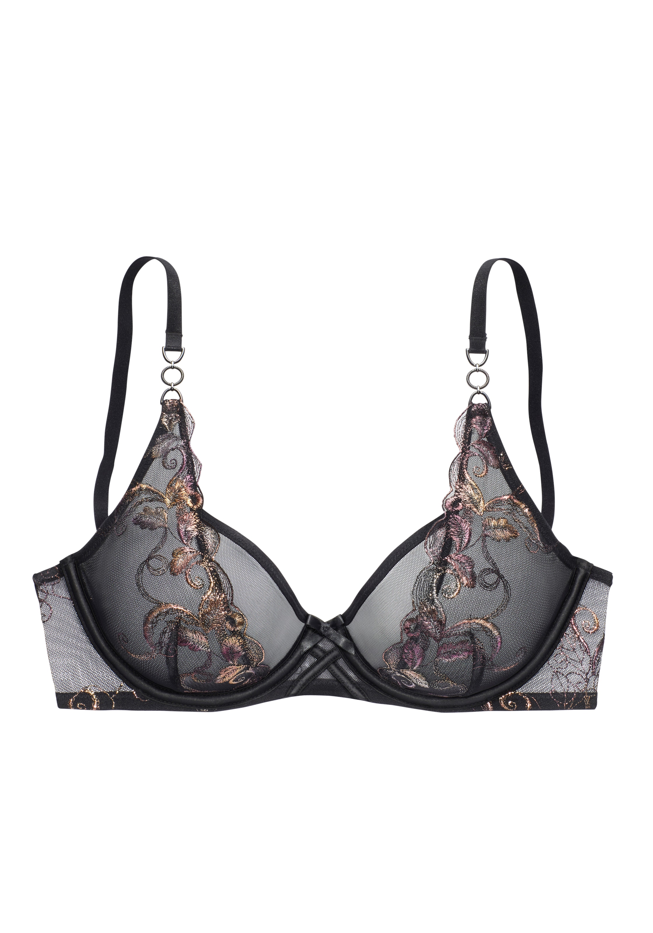 LASCANA Bügel-BH mit Stickerei mit metallisch glänzender Veredelung, sexy Dessous