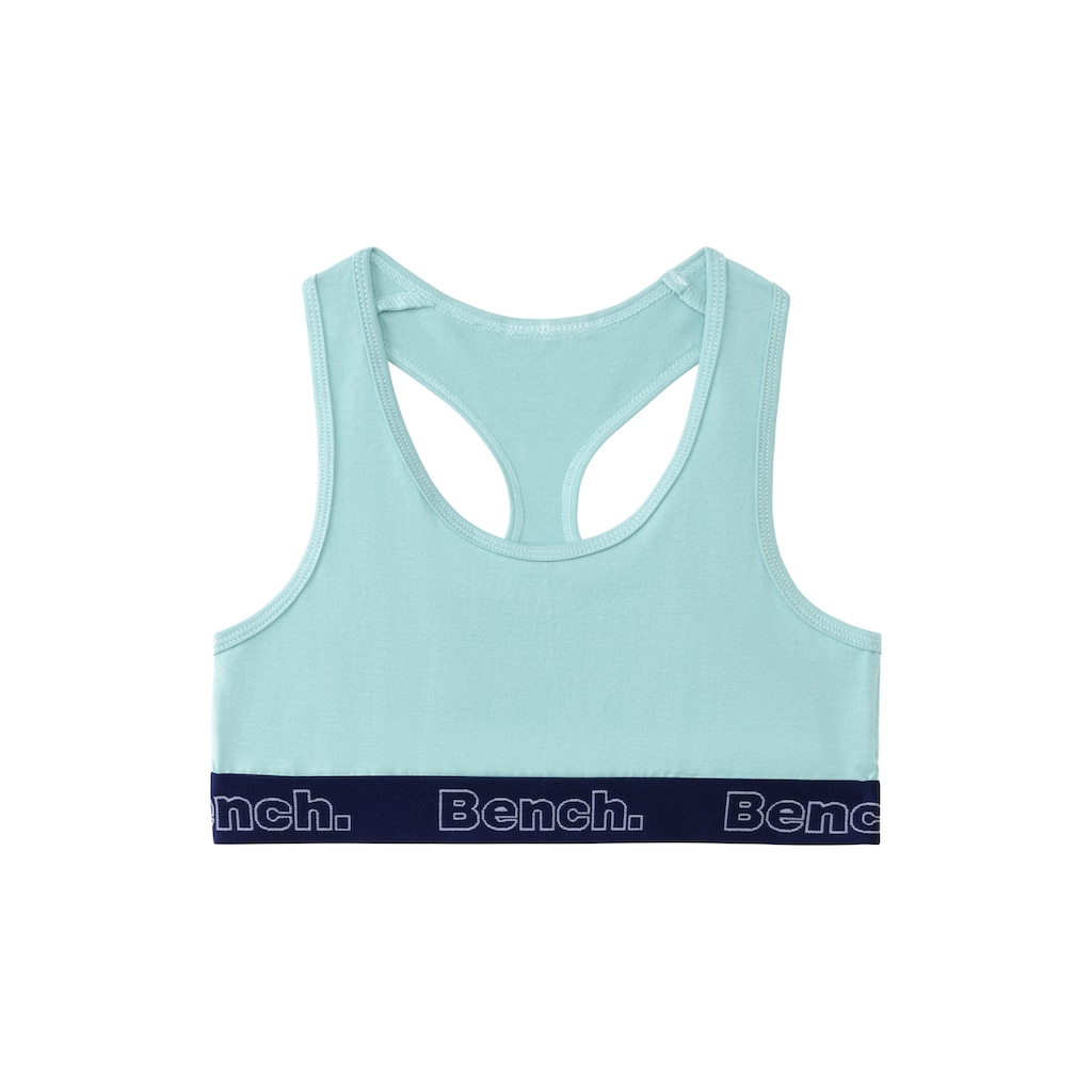 Bench. Bustier, mit kontrastfarbigem Bündchen und Racerback