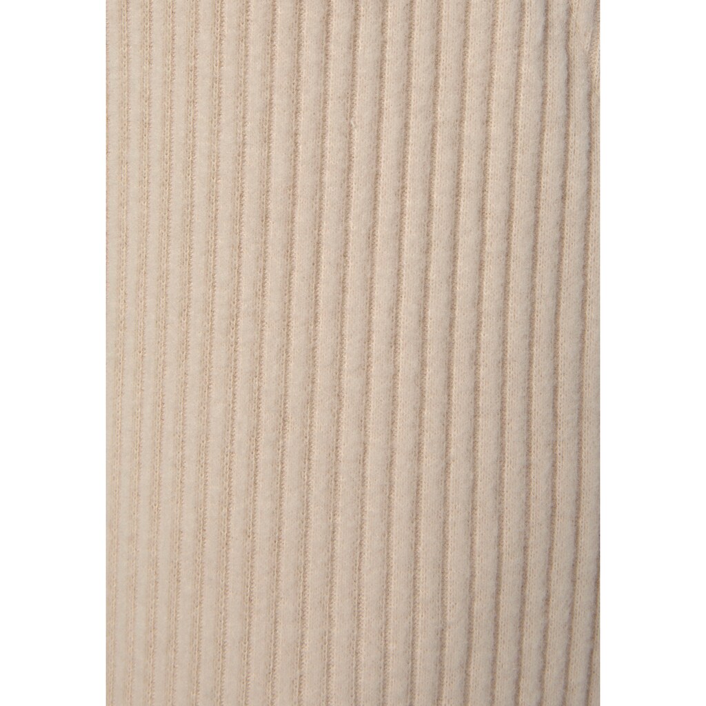 s.Oliver Relaxhose, Sweathose aus Ripp-Qualität mit Einrifftaschen, Loungewear