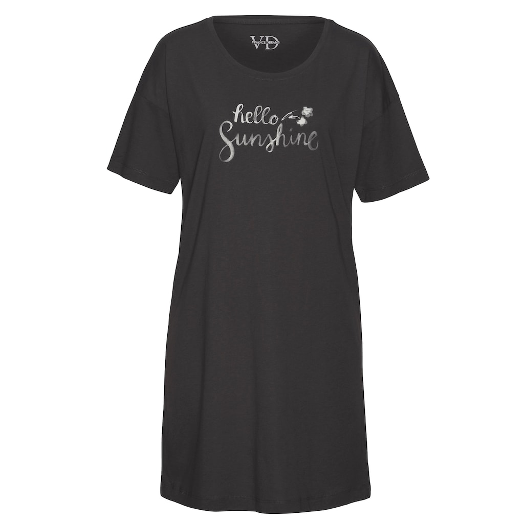 Vivance Dreams Sleepshirt, mit Frontdruck