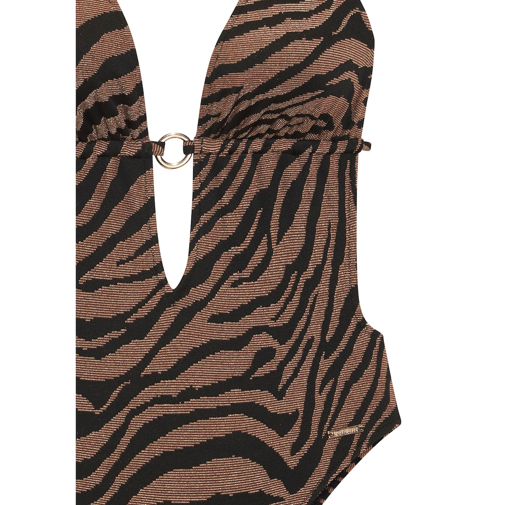 Bruno Banani Monokini, in zweifarbiger Animal-Optik