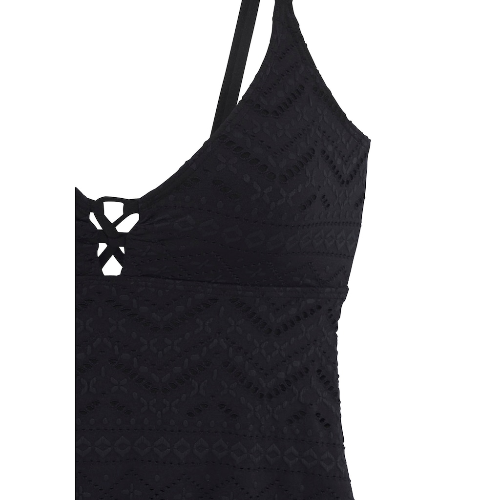 LASCANA Tankini-Top »Omara«, mit Lochstickerei