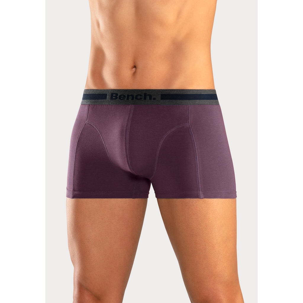 Bench. Boxer »Boxershorts für Herren«, (Packung, 4 St.), Unterhosen mit Overlock-Nähten vorn
