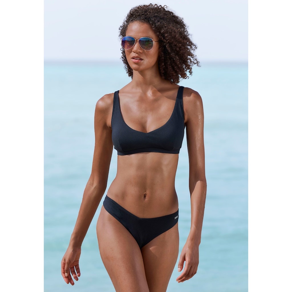 Venice Beach Bustier-Bikini-Top »Lucky«, aus gerippter Strukturware