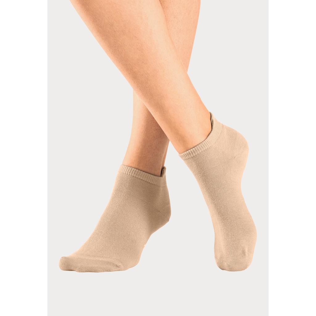 KangaROOS Sneakersocken, (Packung, 10 Paar), mit erhöhtem Bündchen