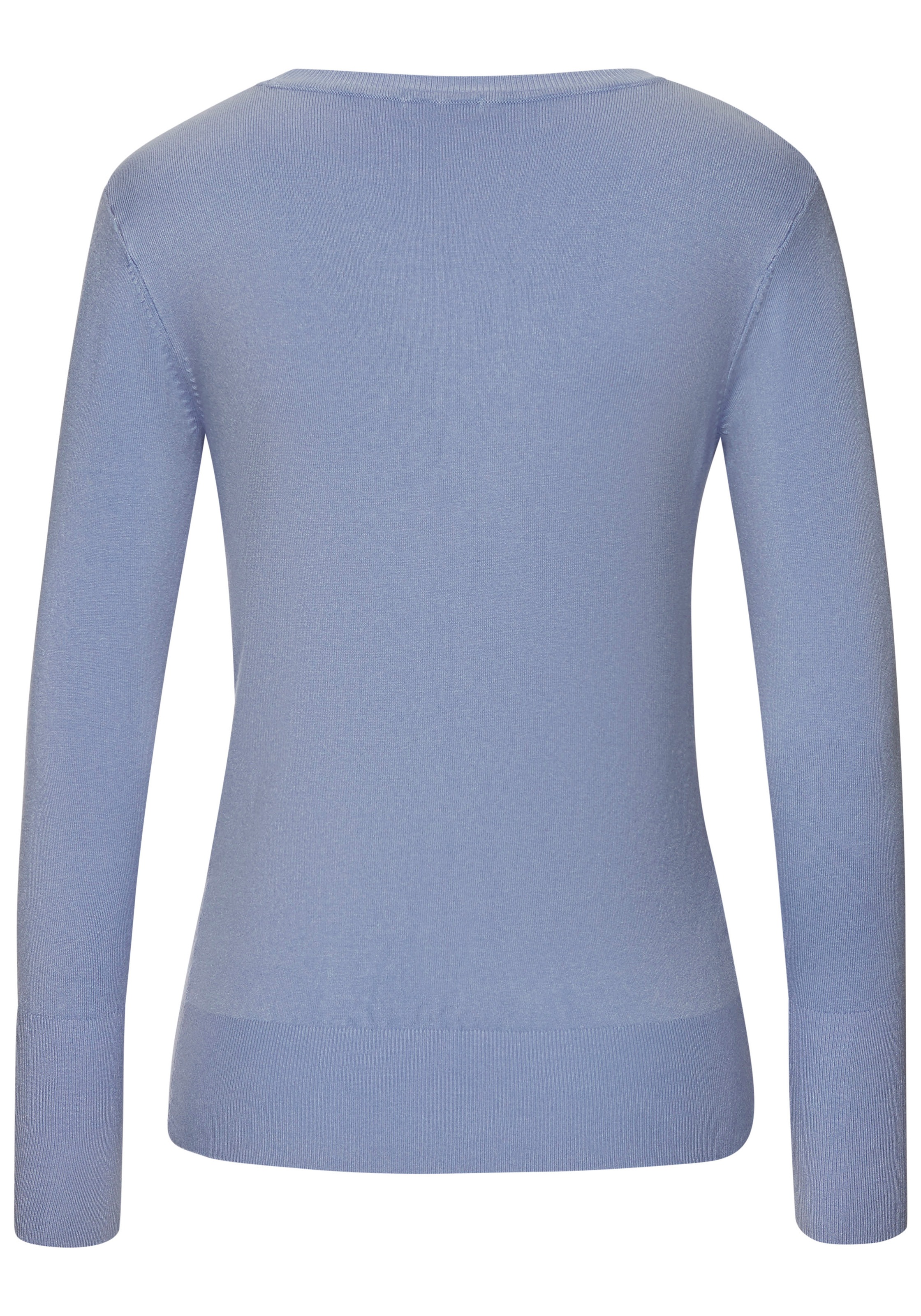 Vivance V-Ausschnitt-Pullover, in taillierter Form, weicher Strickpullover, Basic, klassisch