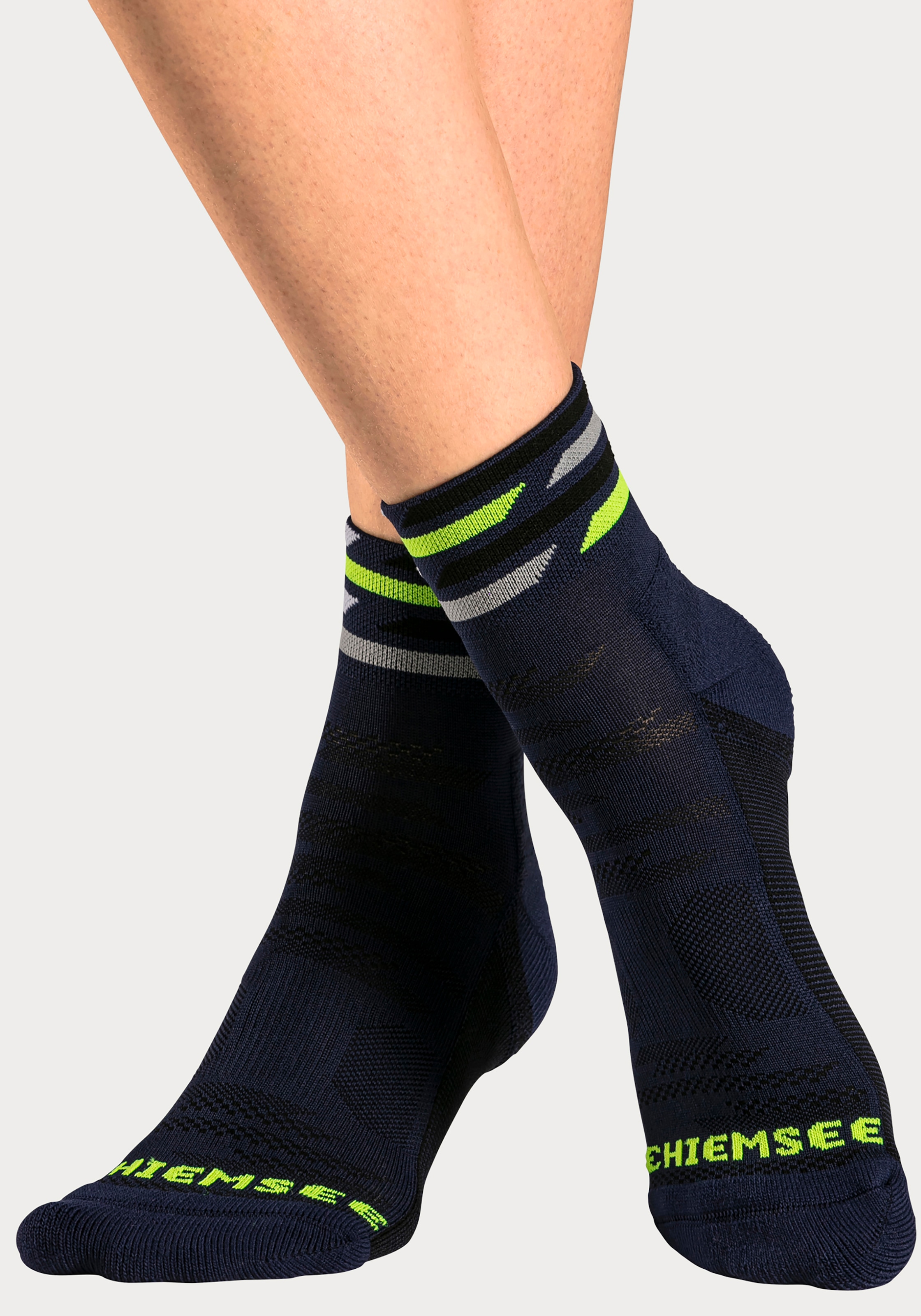 Chiemsee Funktionssocken, (Packung, 3 Paar), Nylon-Microfaser Sportsocken
