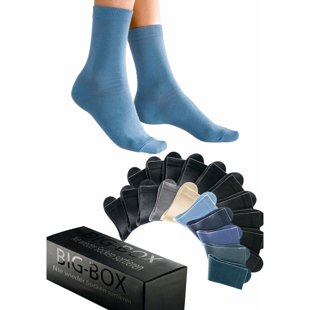 Go in Basicsocken, (Box, 20 Paar), in der grossen Big-Box