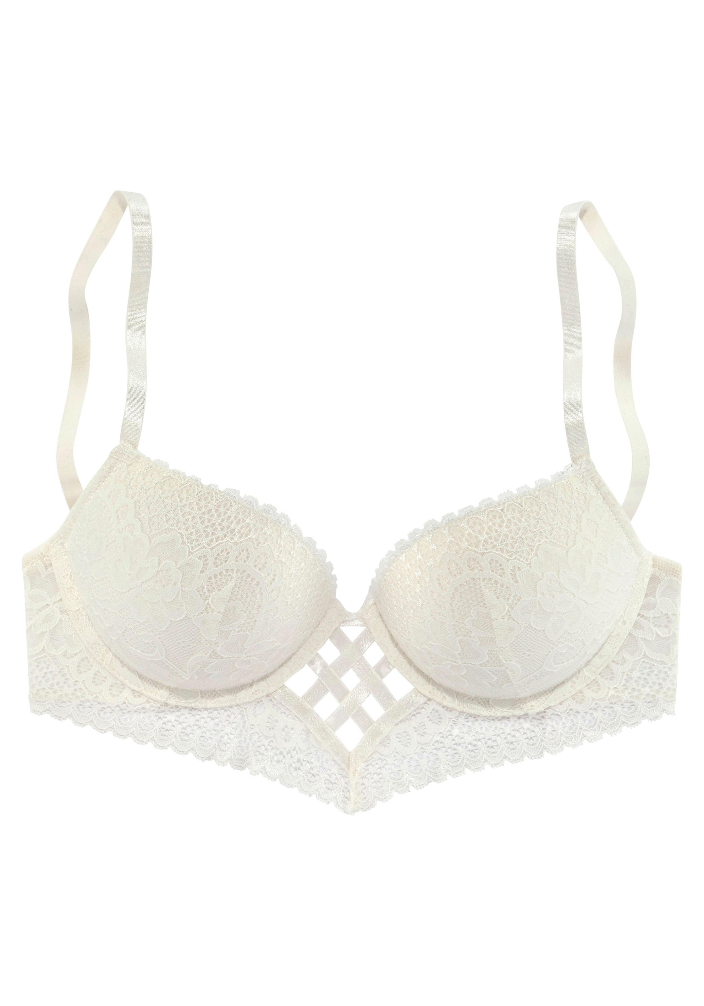 LASCANA Push-up-BH, mit entzückender Flechtoptik, sexy Dessous