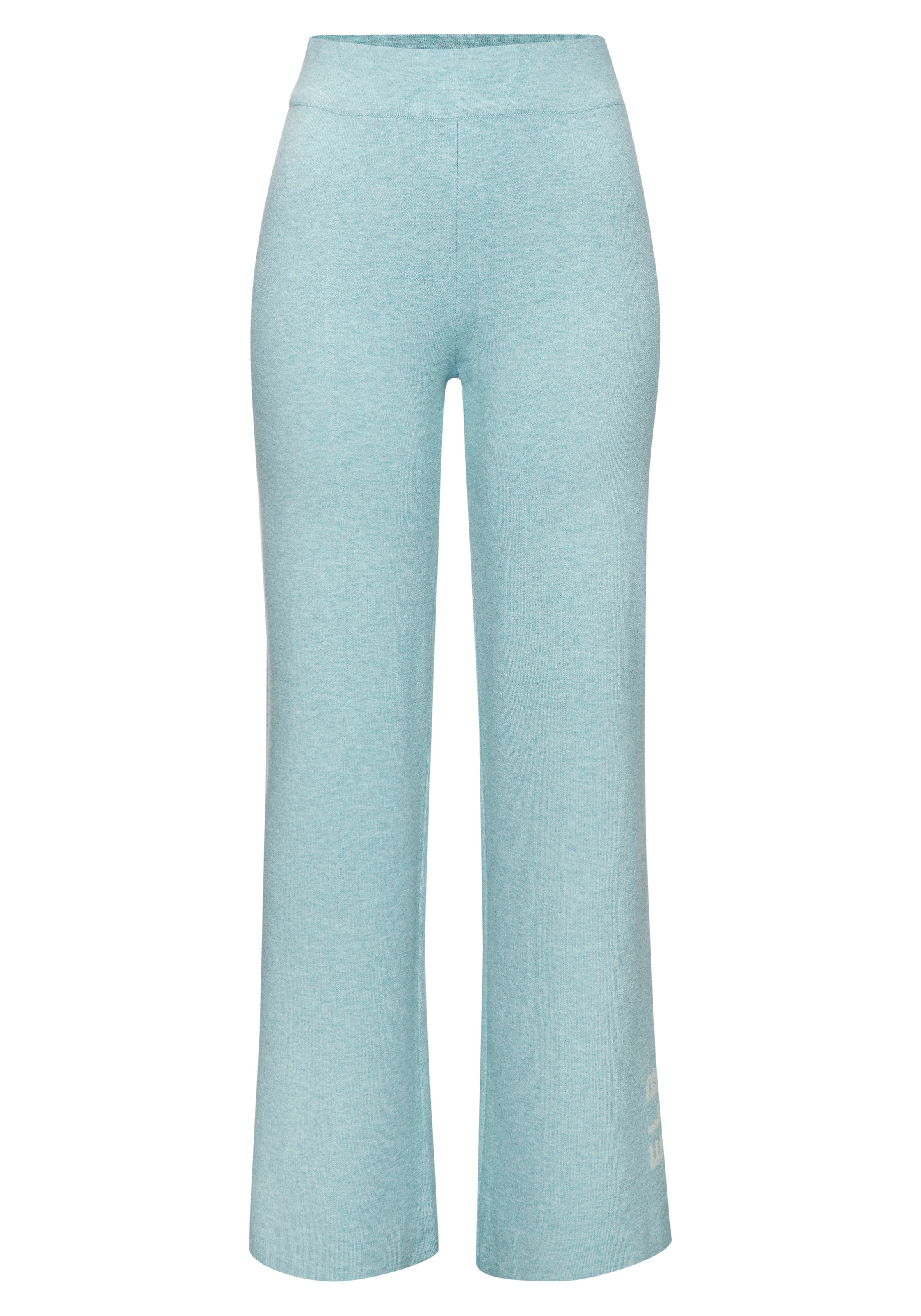 Elbsand Strickhose mit weitem Bein und eingestricktem Logo, Loungewear