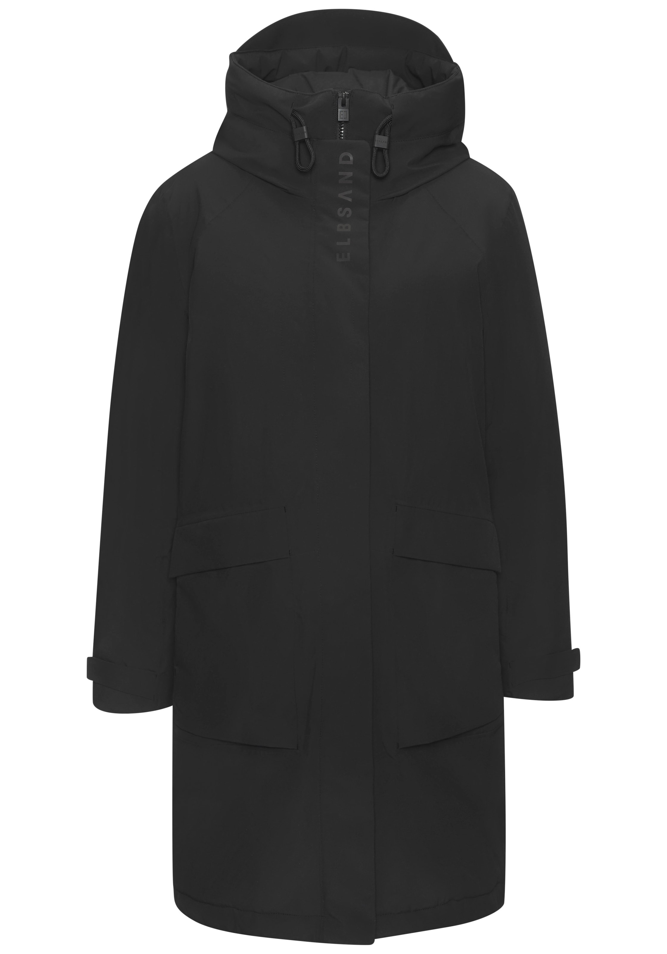 Elbsand Veste d'hiver mit Kapuze mit verstellbarer Kapuze und aufgesetzten Taschen