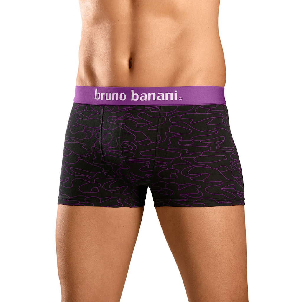 Bruno Banani Boxer »Boxershorts für Herren«, (Packung, 4 St.), mit Kontrast-Webbund