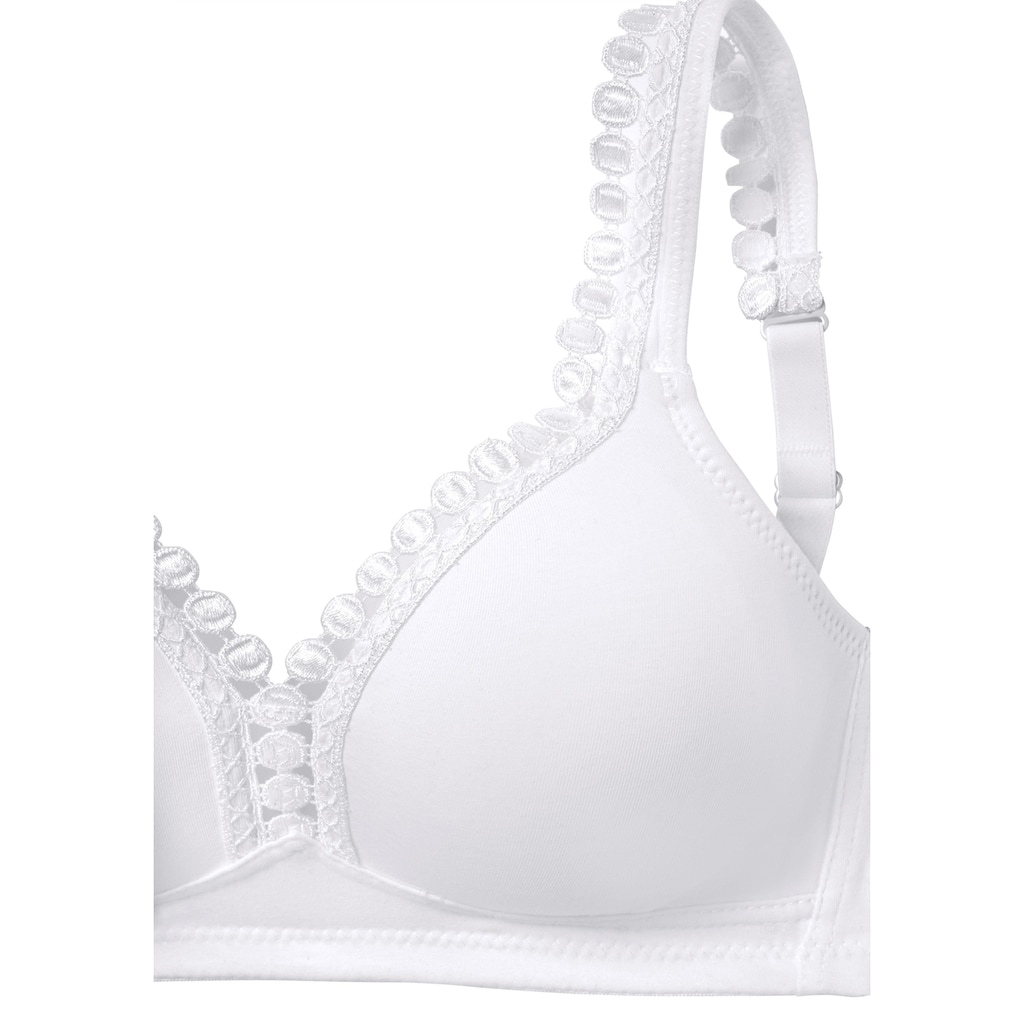petite fleur Soft-BH, ohne Bügel, mit dekorativer Zierkante